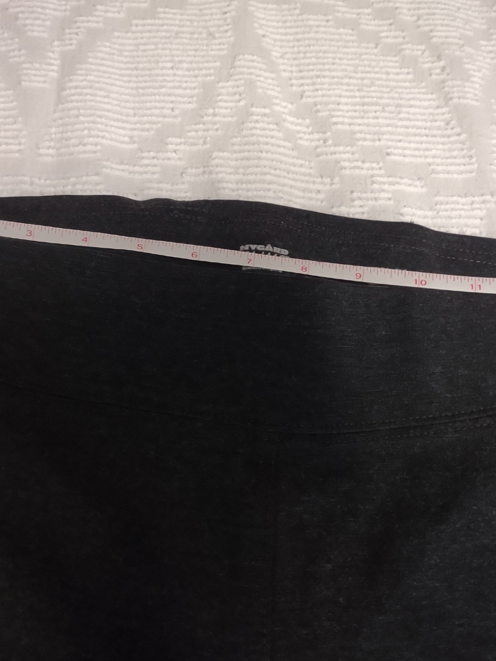 Comfortable Women's Nygaard slims Charcoal Knit Leggings - Pull-On Slim Fit - Picture 3 of 5
